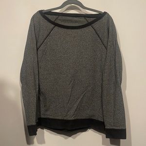 Dark Grey Wide Neck Pullover